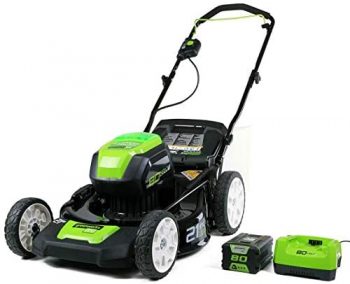 Greenworks GLM801601 21-Inch 80V Cordless Push Lawn Mower