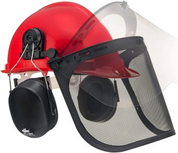 NoCry 6-in-1 Industrial Forestry Safety Helmet and Hearing Protection System 