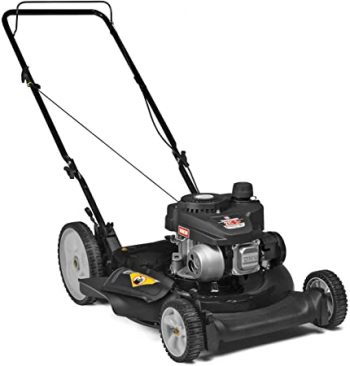 Yard Machines 140cc OHV 21-Inch High Wheeled 2-in-1 Walk-Behind Push Gas Powered Lawn Mower